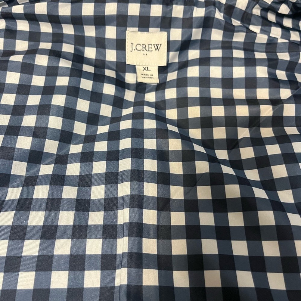 J. Crew Women’s Navy Blue Checkered Vest